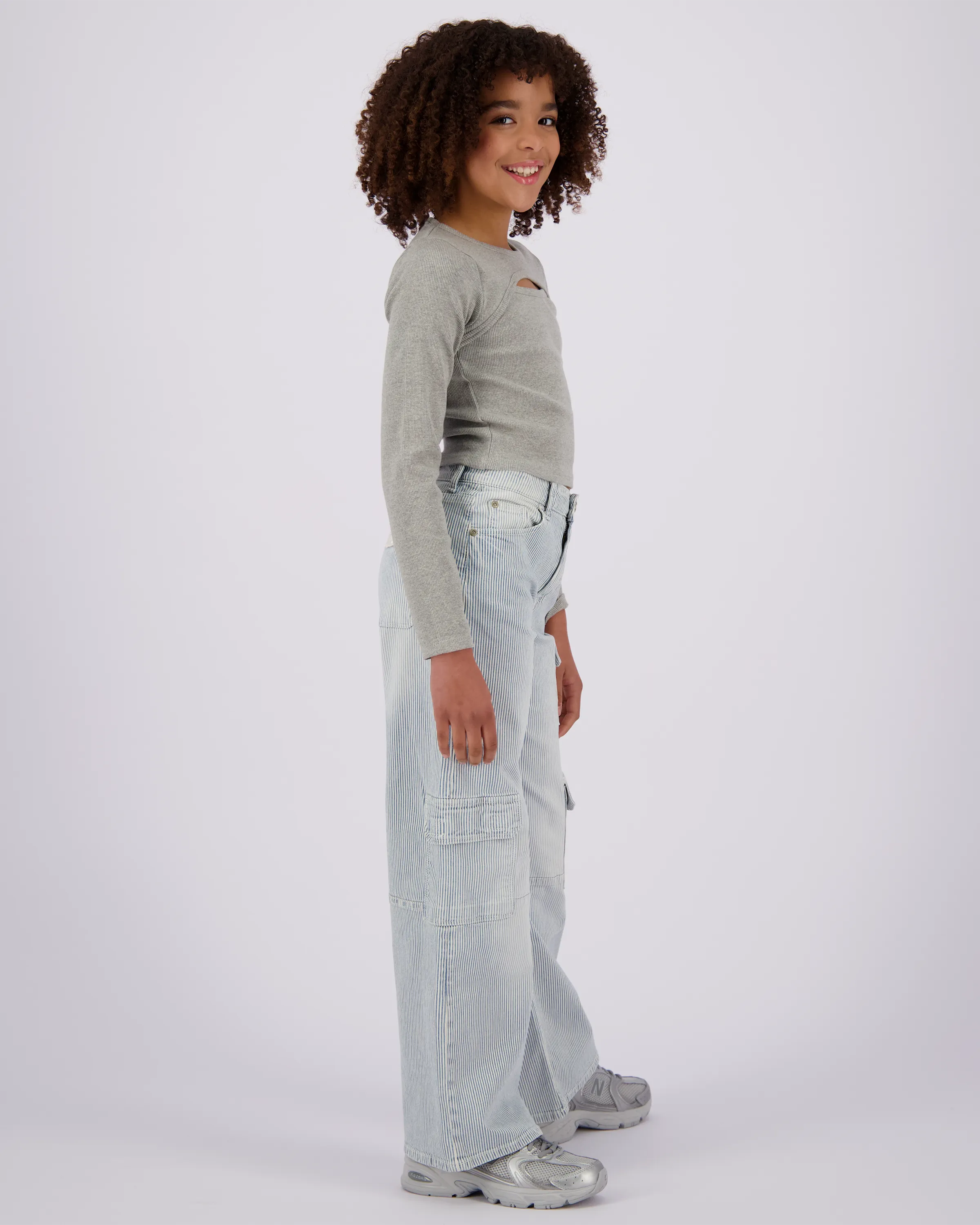 Mädchen T-shirt G-basic-rib Detail | Grau