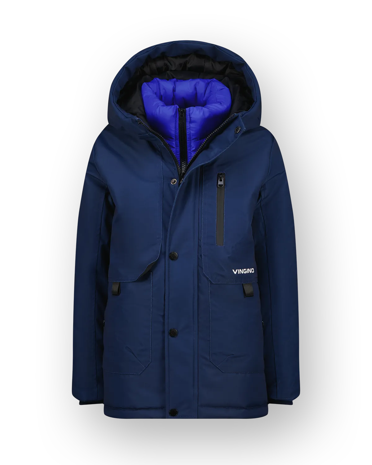 Jungen Long Jacke Tharpa | Blau