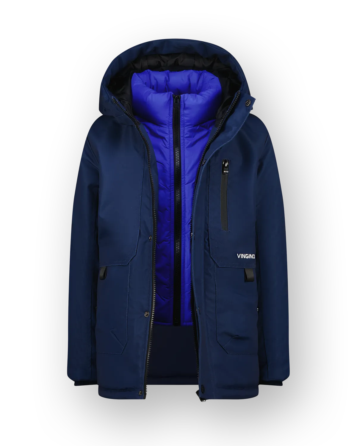 Jungen Long Jacke Tharpa | Blau