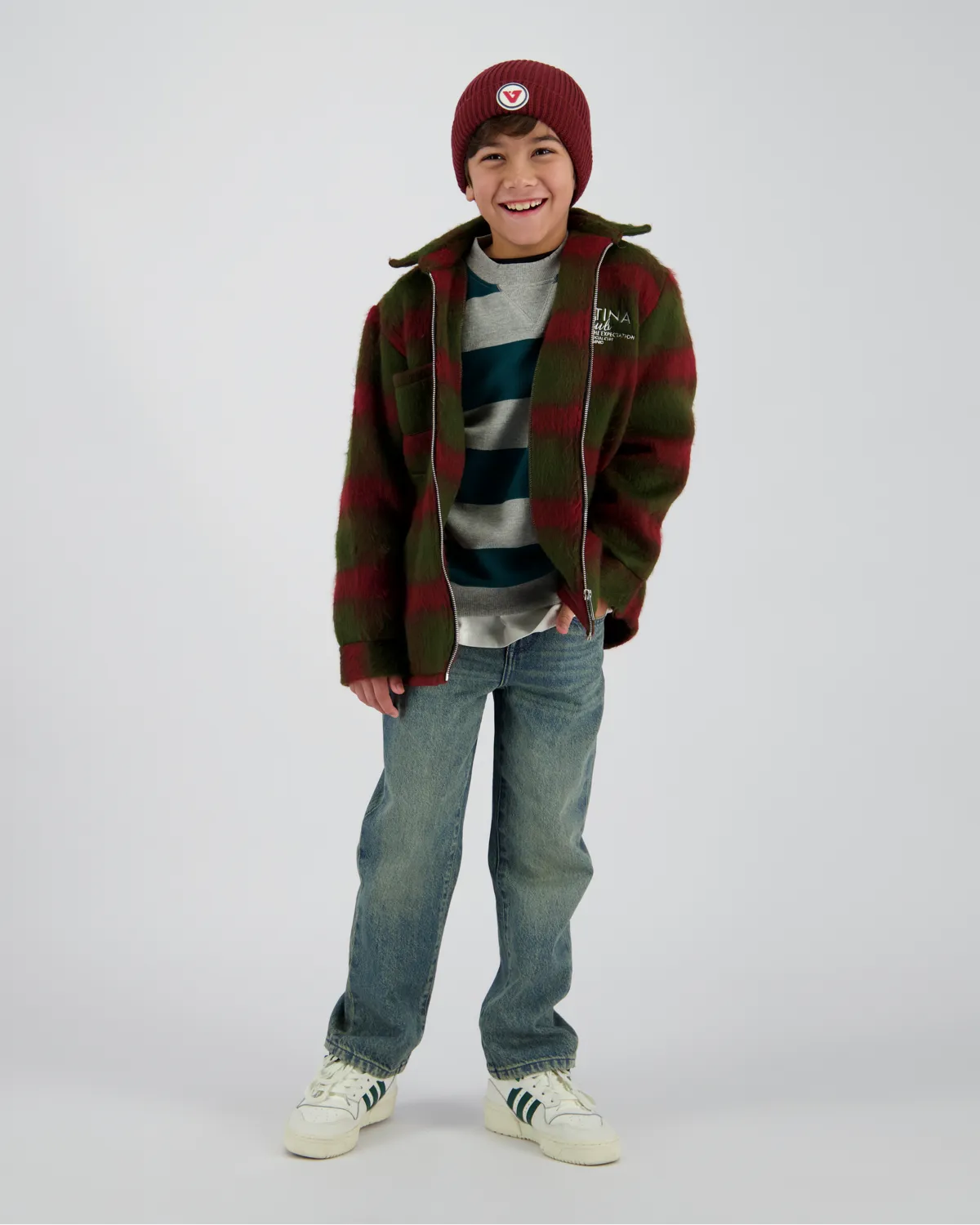 Jungen Hemd Leon | Grün