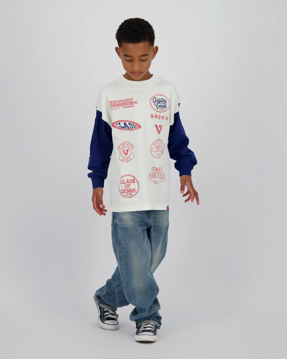 Jungen Longsleeve T-shirt Hearly | Weiß