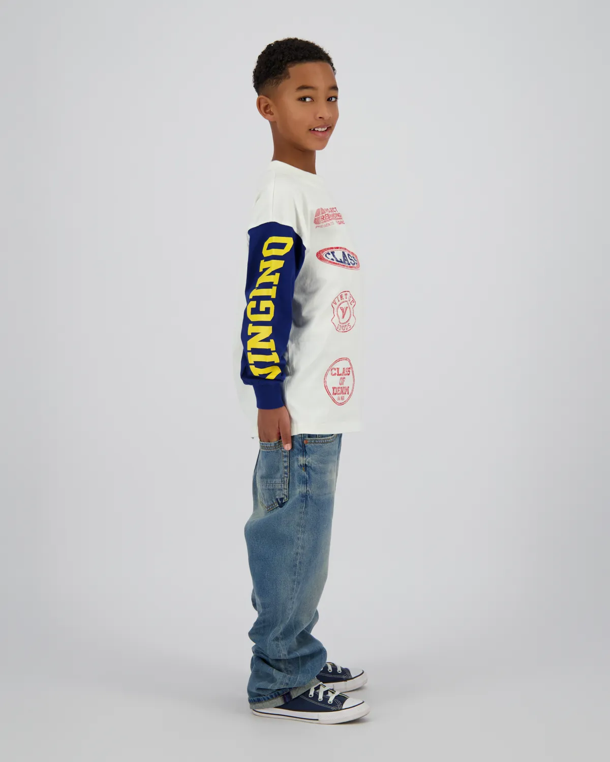 Jungen Longsleeve T-shirt Hearly | Weiß