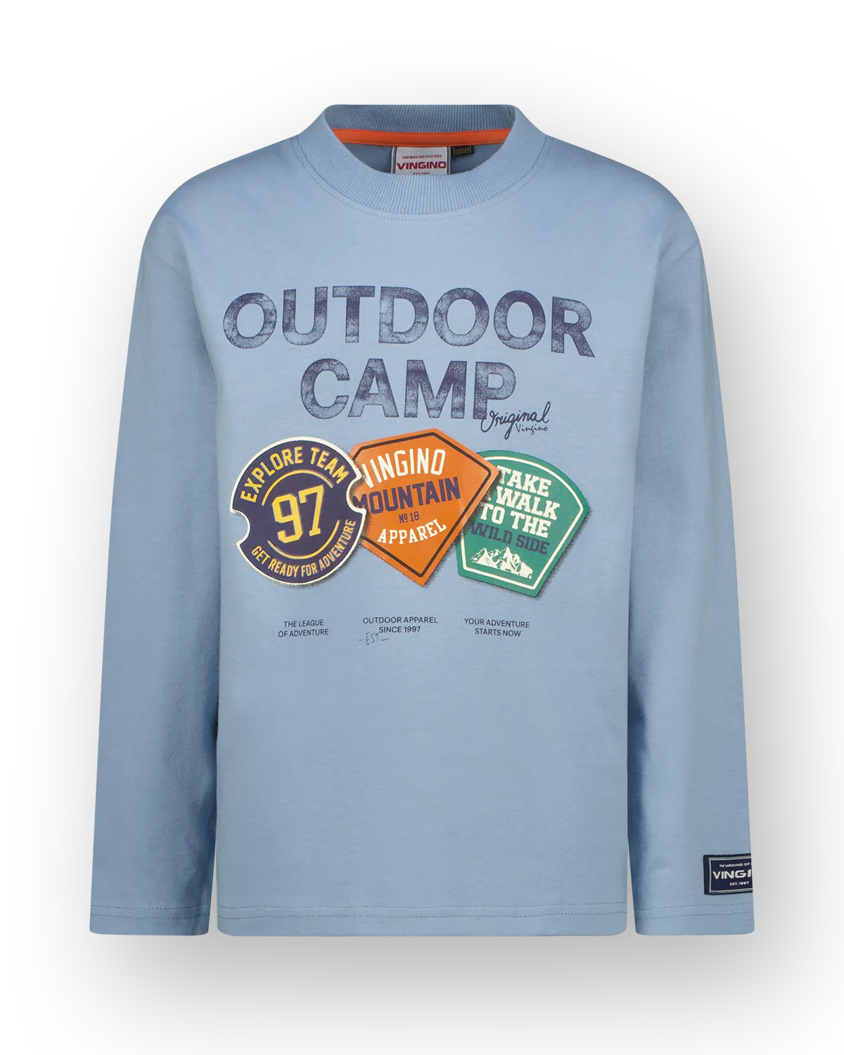 Jungen Longsleeve T-shirt Haydan | Blau