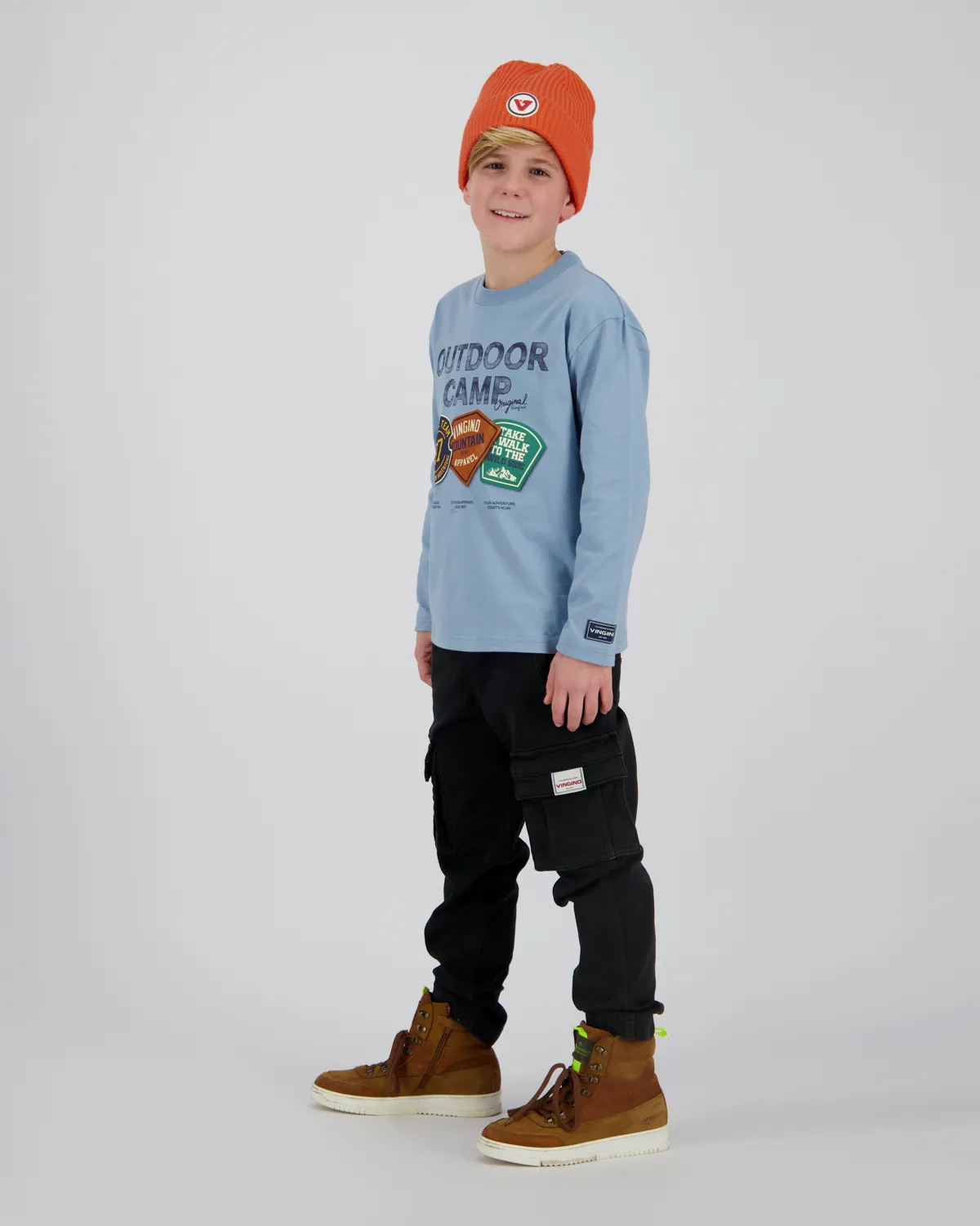 Jungen Longsleeve T-shirt Haydan | Blau