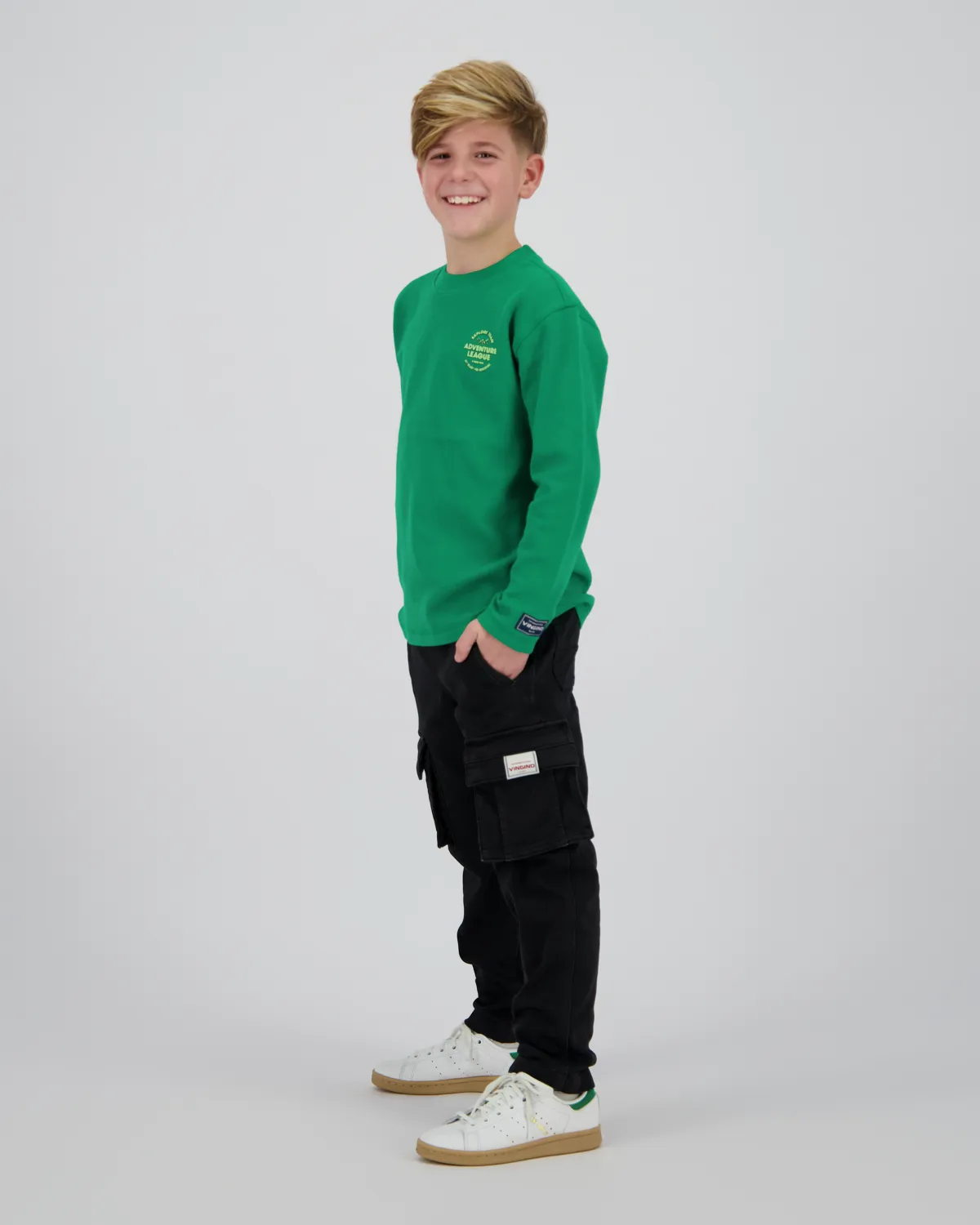 Jungen Longsleeve T-shirt Halee | Grün