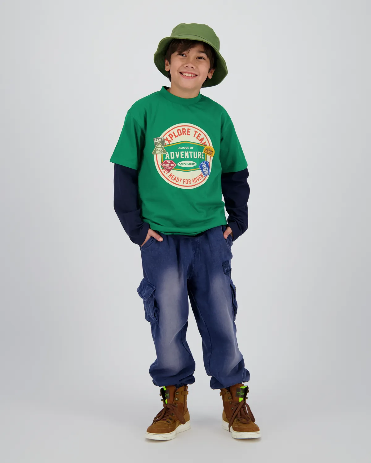 Jungen Oversized T-shirt Hunson | Grün