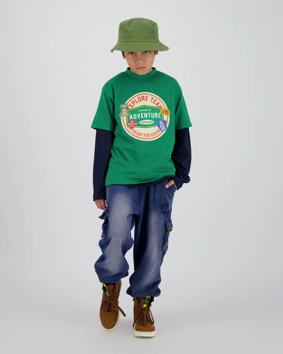 Jungen Oversized T-shirt Hunson | Grün