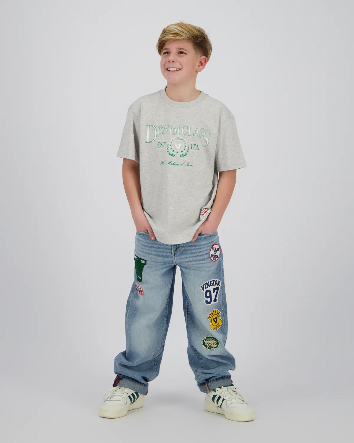 Jungen Oversized T-shirt Hacia | Grau