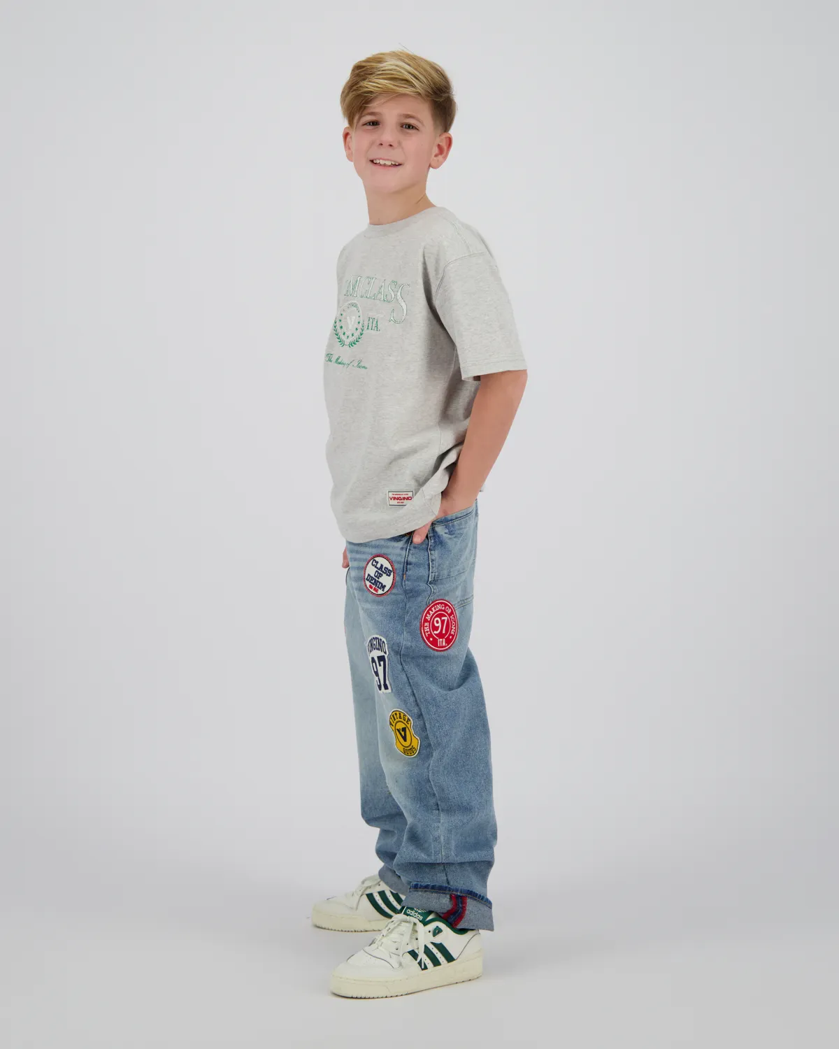 Jungen Oversized T-shirt Hacia | Grau