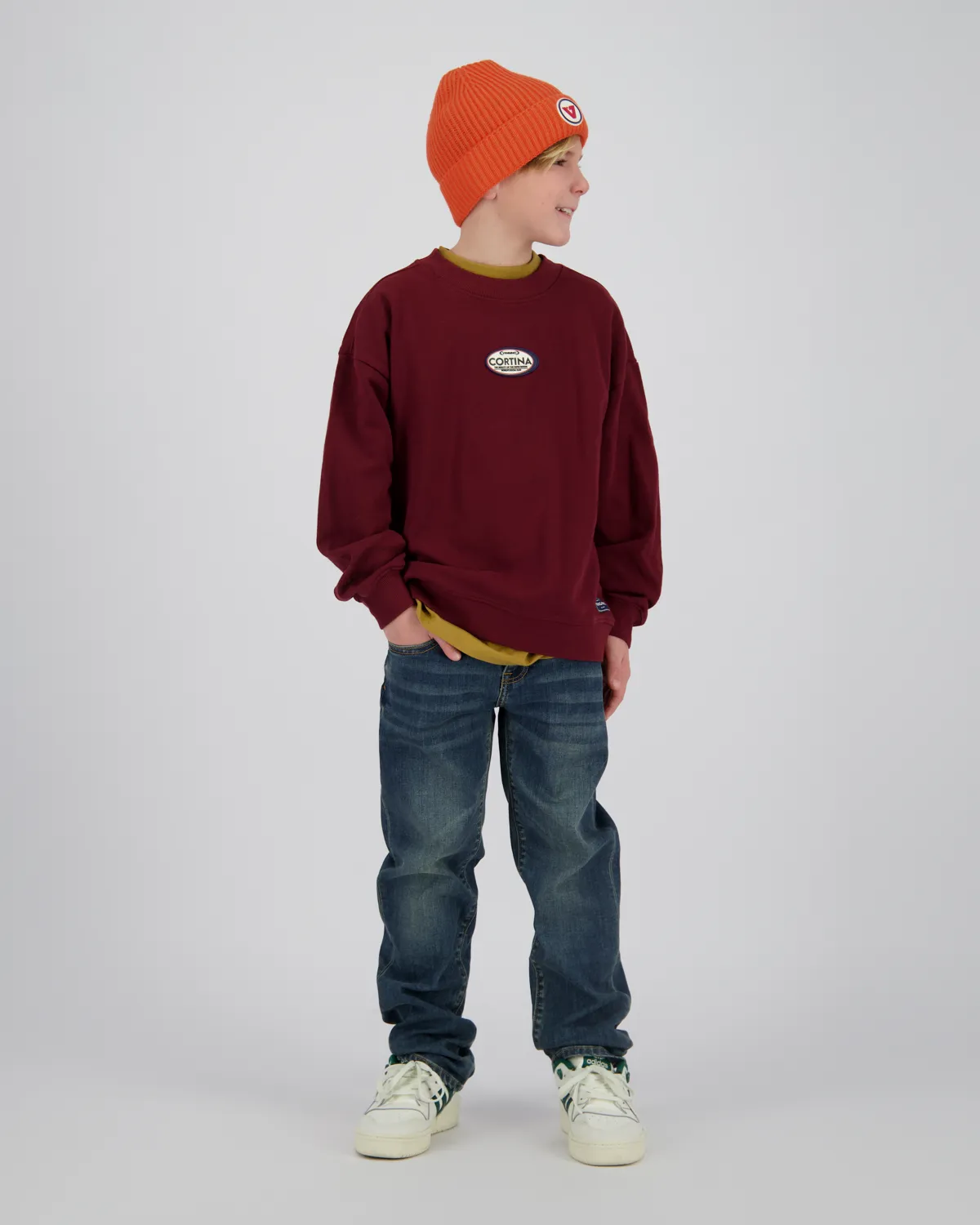 Jungen Sweatshirt Novan | Braun