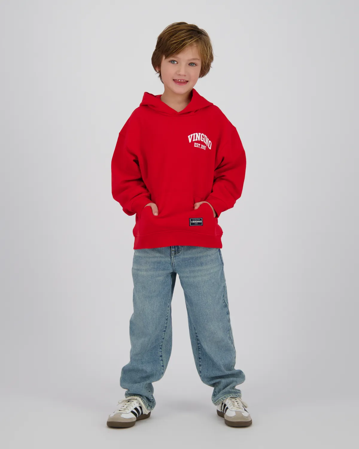 Jungen Sweatshirt Icon-hoody | Rot