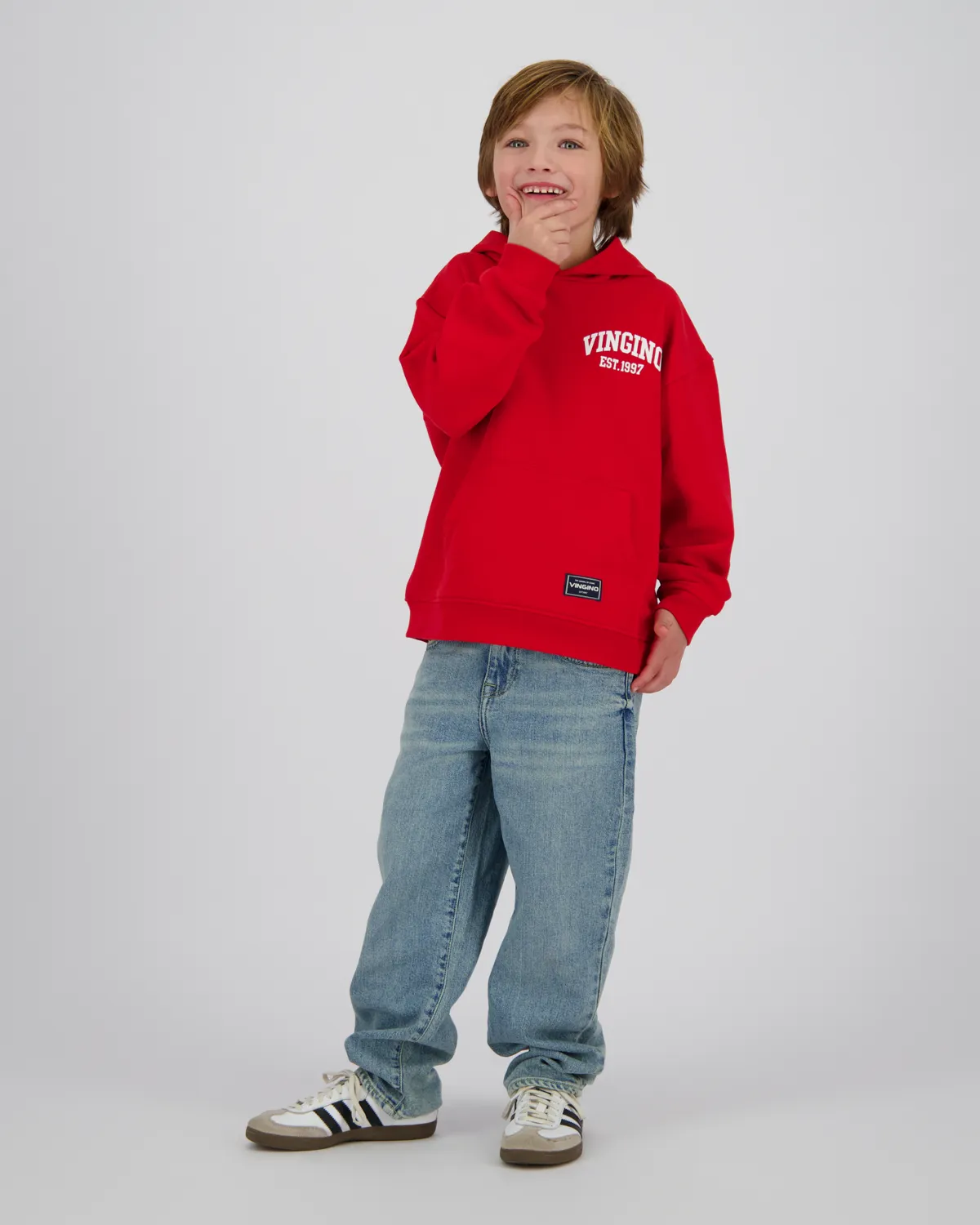 Jungen Sweatshirt Icon-hoody | Rot