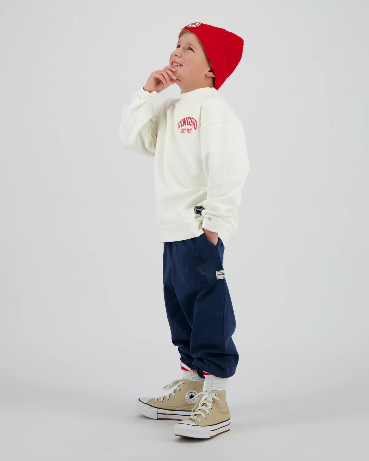 Jungen Sweatshirt Icon-crew | Weiß