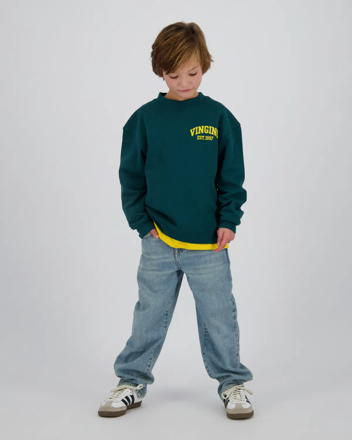 Jungen Sweatshirt Icon-crew | Grün