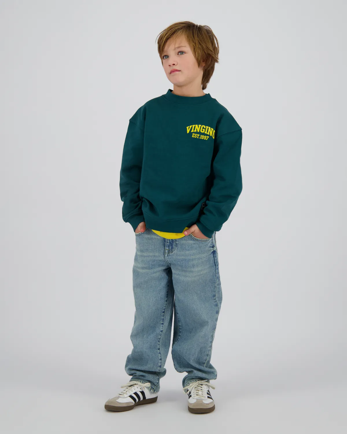 Jungen Sweatshirt Icon-crew | Grün