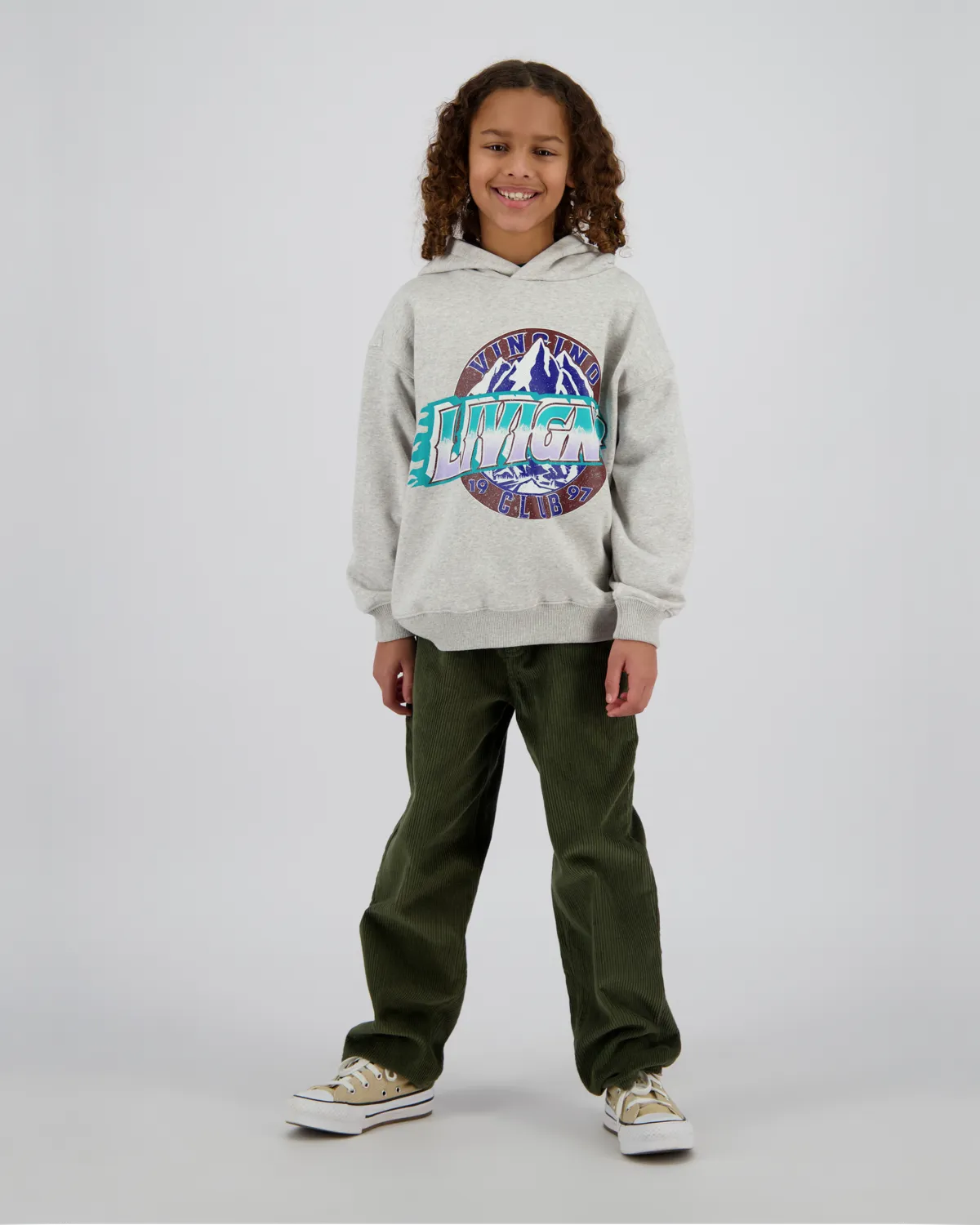 Jungen Kapuzenpullover Noldi | Grau