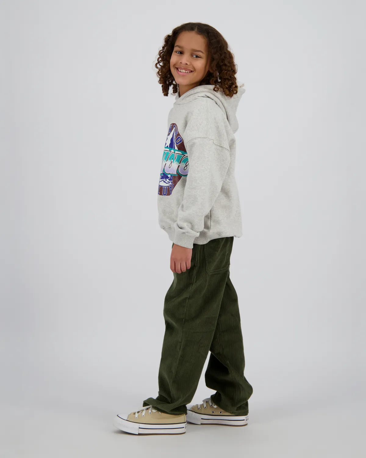 Jungen Kapuzenpullover Noldi | Grau
