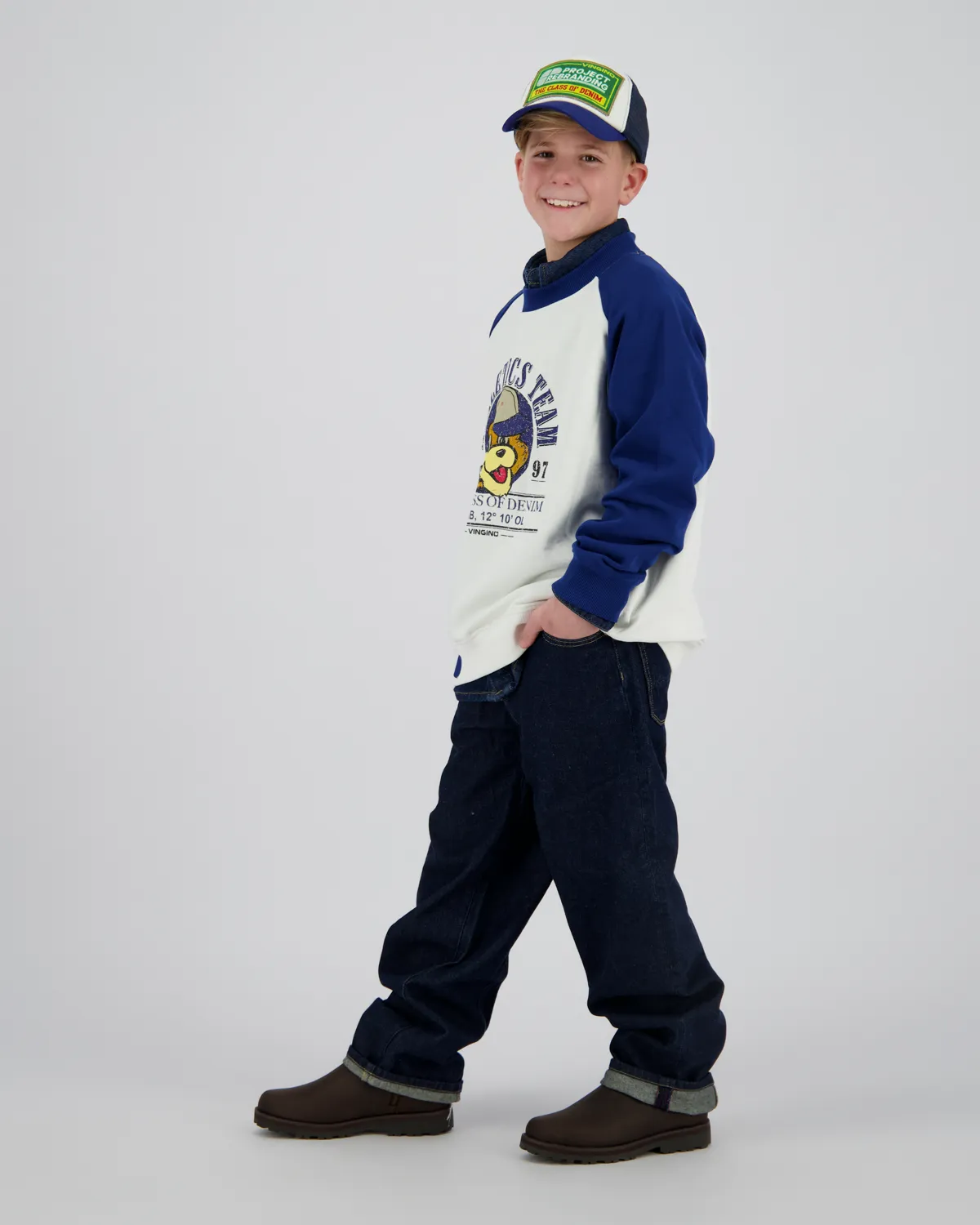Jungen Sweatshirt Nero | Weiß