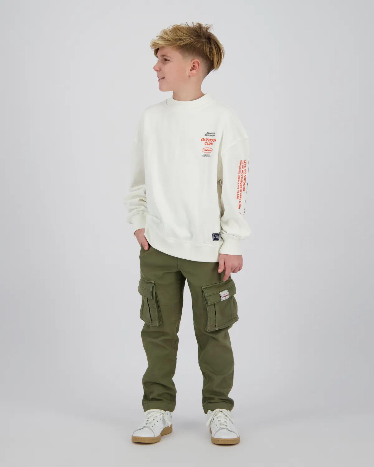 Jungen Sweatshirt Njord | Weiß