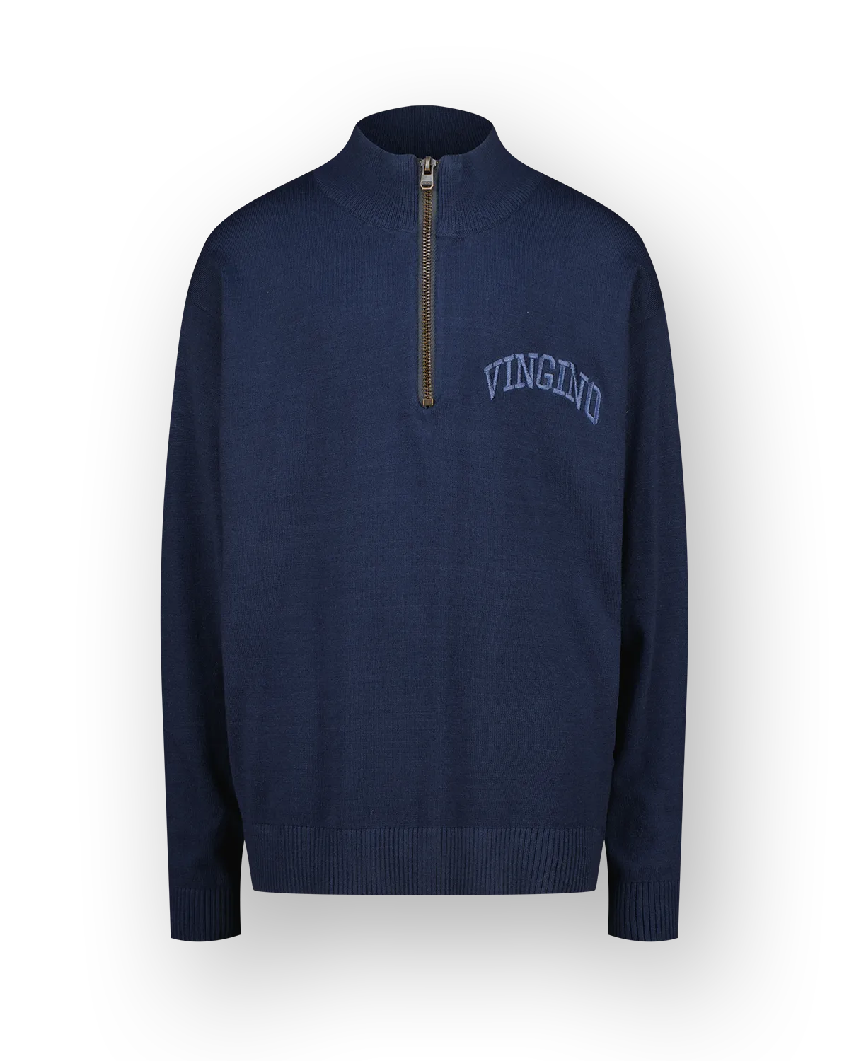 Jungen Flat knit Icon-halfzip | Blau