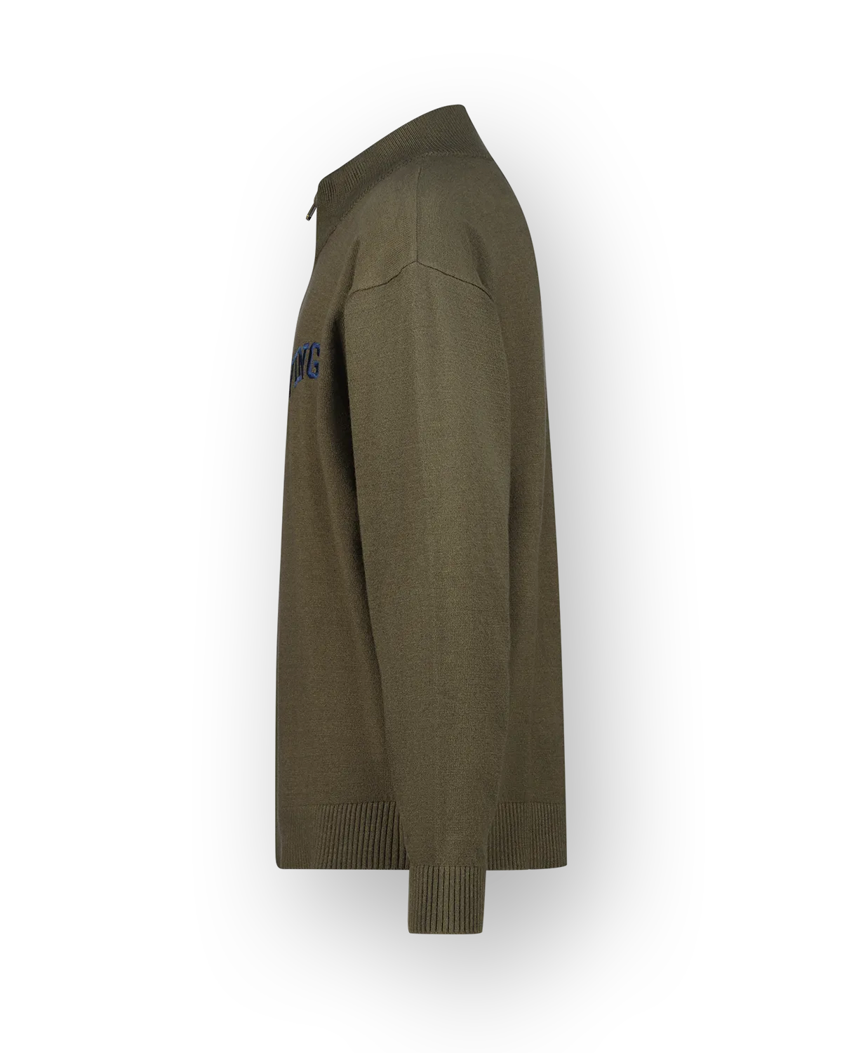 Jungen Flat knit Icon-halfzip | Grün