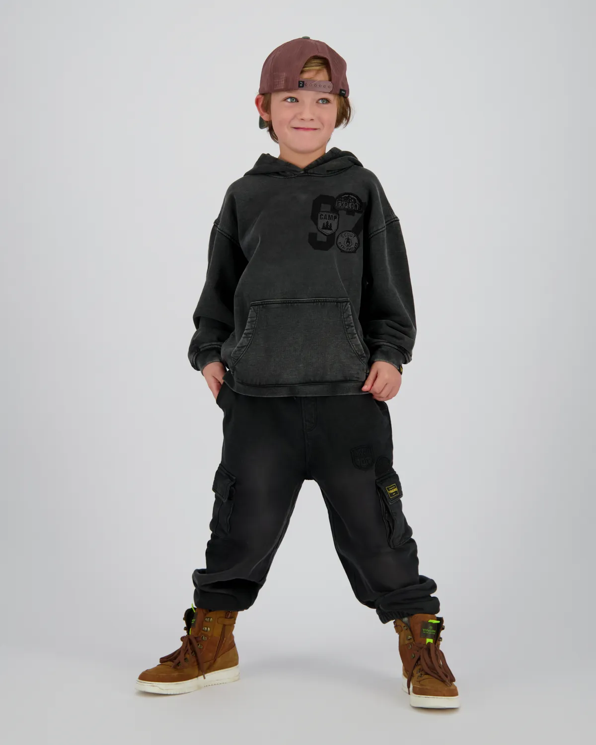 Jungen Regular Hose Samuel | Schwarz