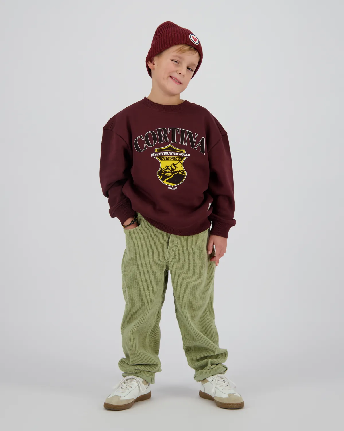 Jungen Baggy Hose Sil | Sand