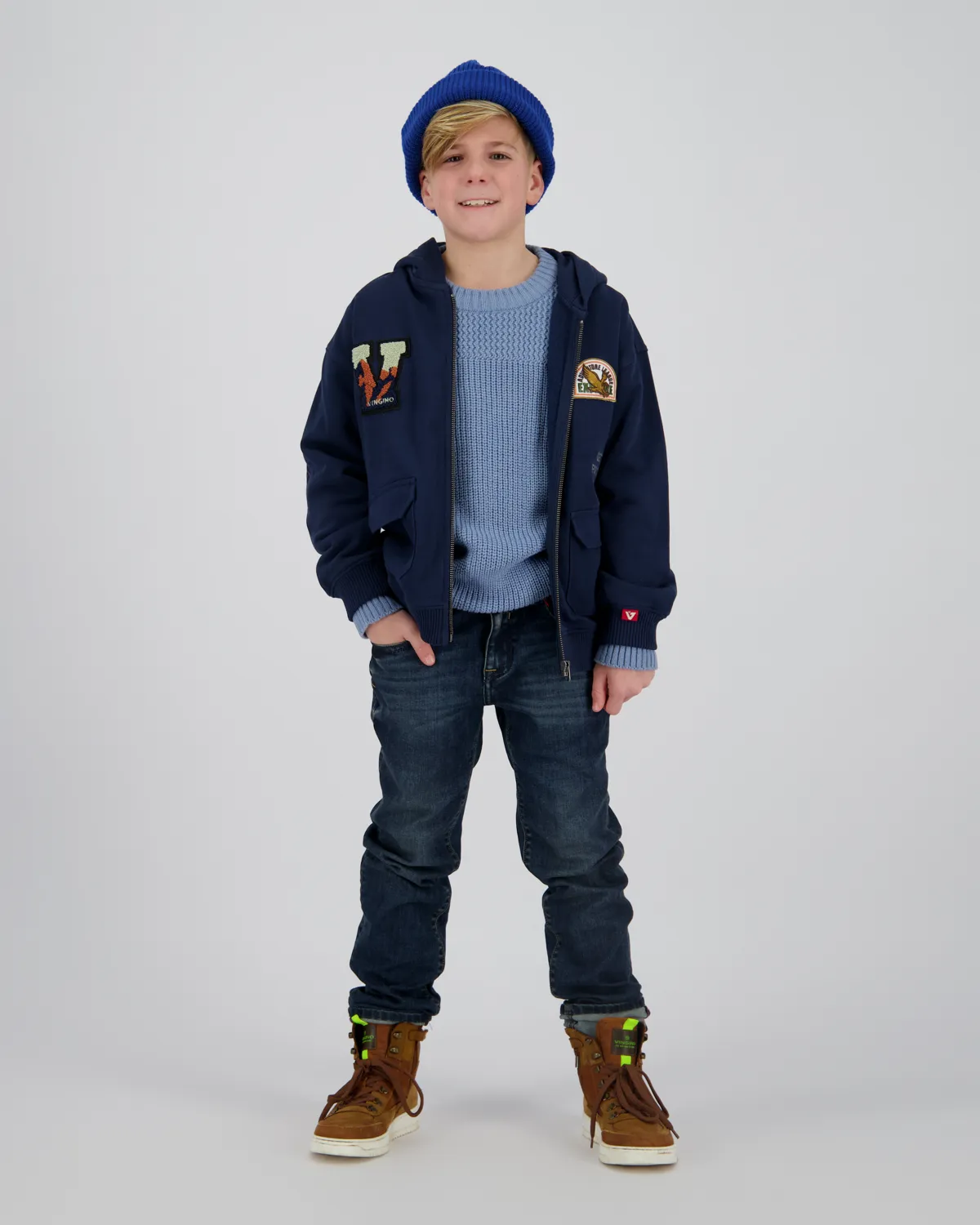 Jungen Slim Jeans Damian | Blau
