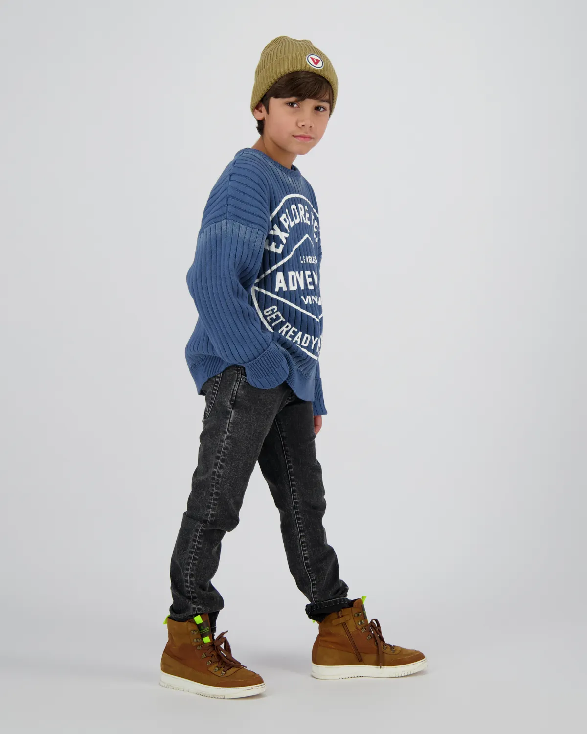 Jungen Slim Jeans Damian | Grau