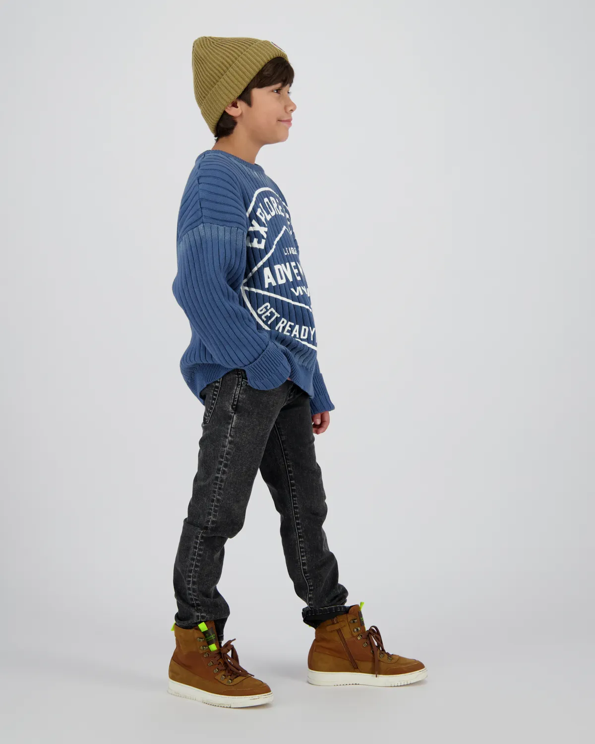 Jungen Slim Jeans Damian | Grau