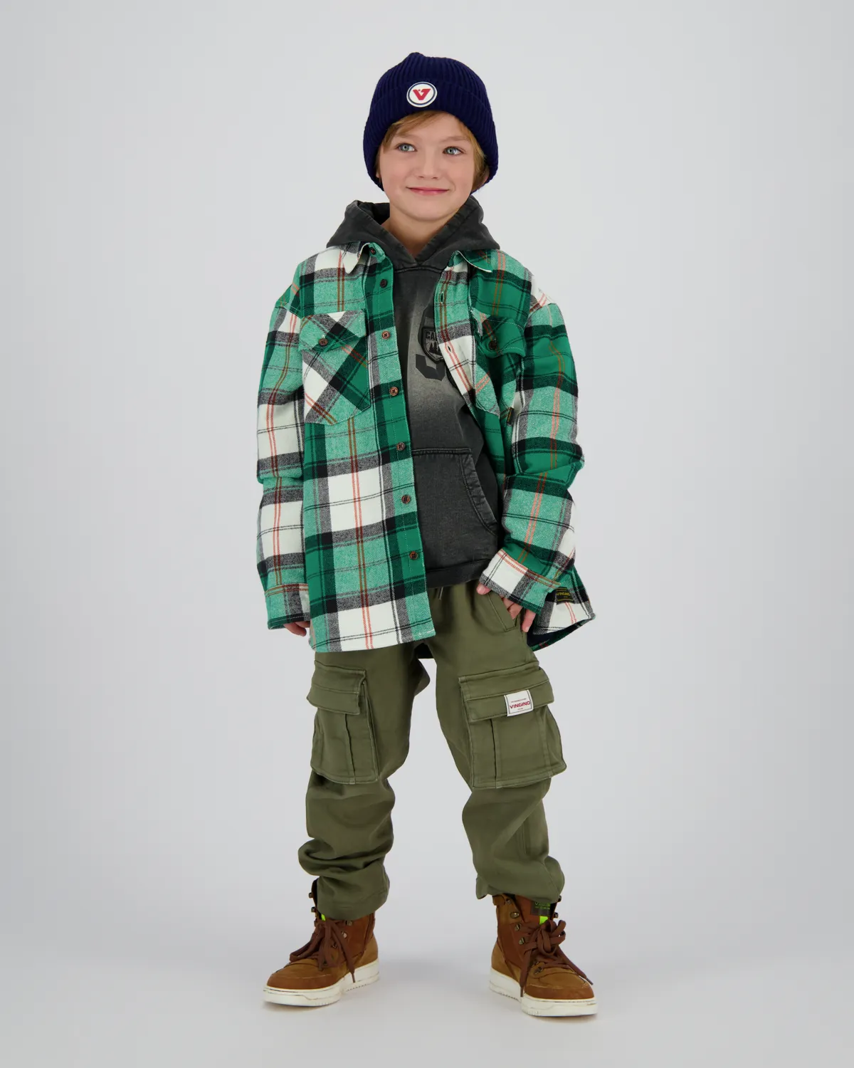 Jungen Loose Jeans Claudio | Grün