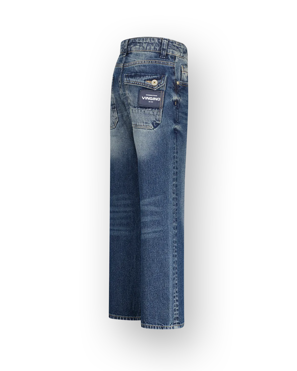 Jungen Relaxed Jeans Gio | Blau