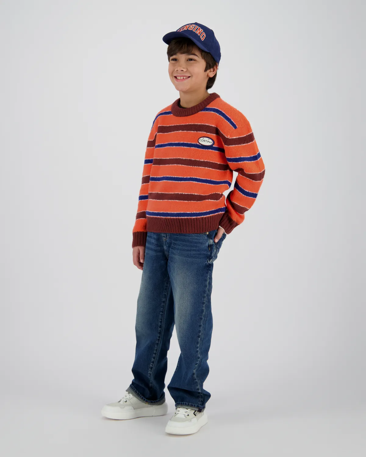 Jungen Relaxed Jeans Gio | Blau