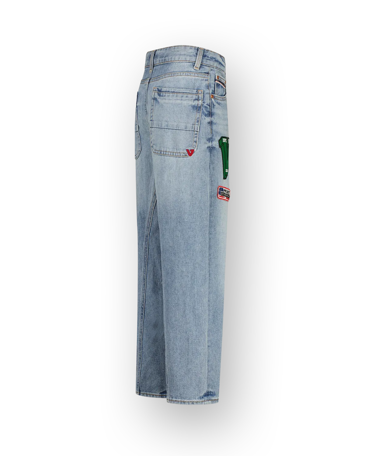 Jungen Baggy Jeans Kit badge | Blau