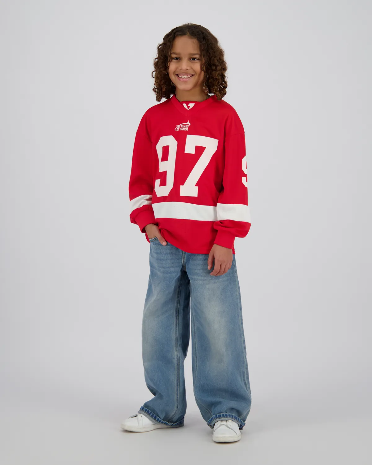 Jungen Super baggy Jeans Luca | Blau