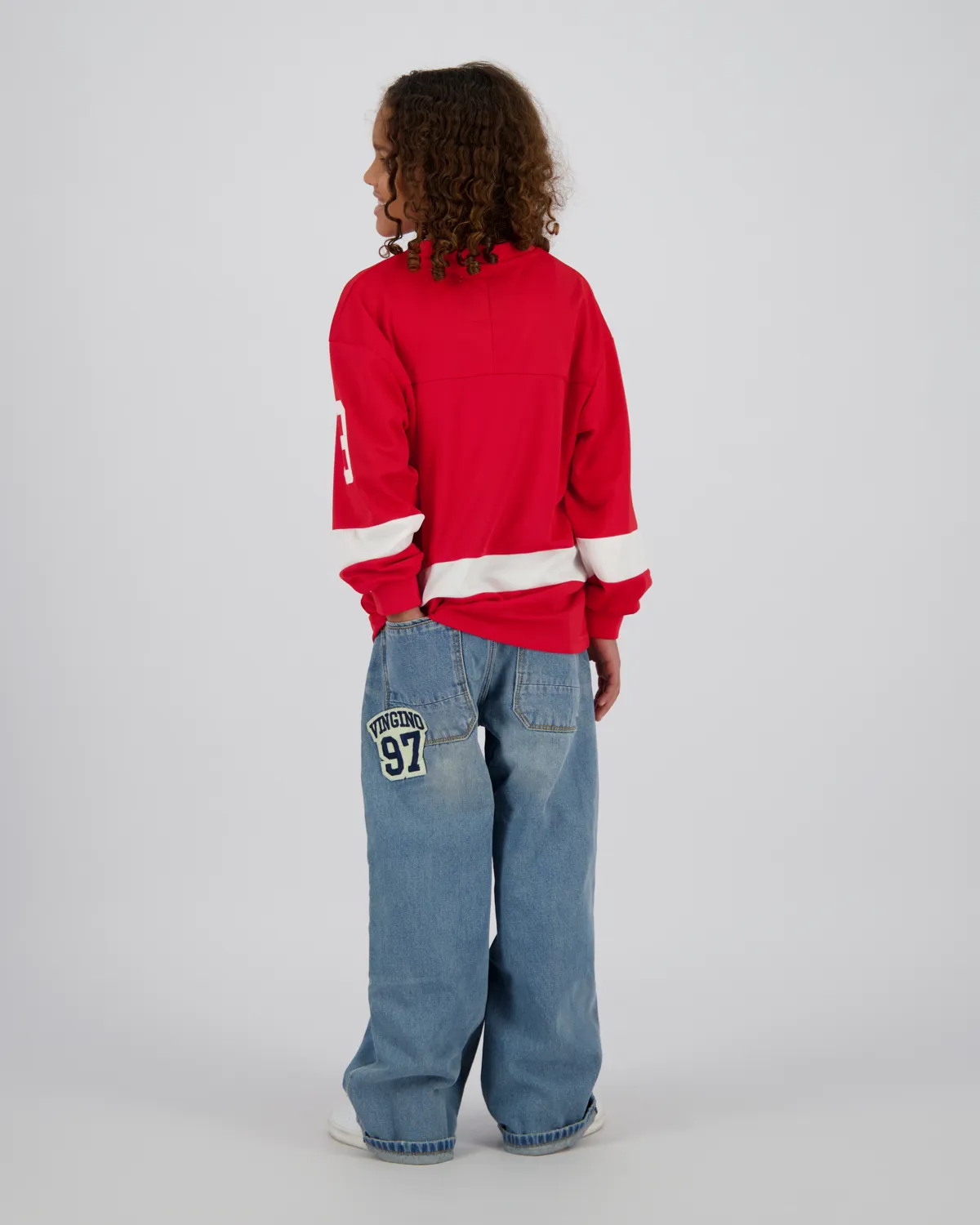 Jungen Super baggy Jeans Luca | Blau