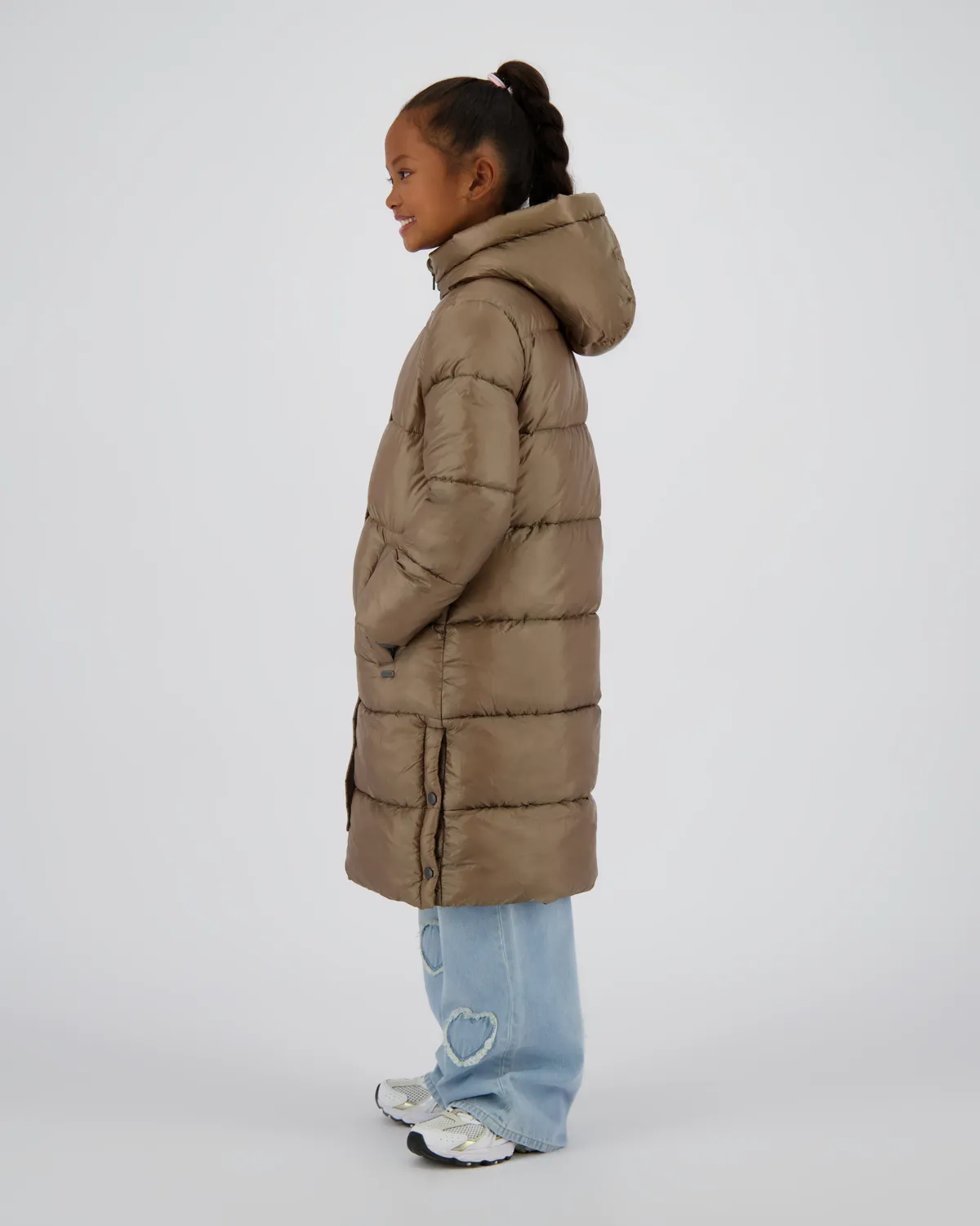 Mädchen Long Jacke Tezzy | Grün