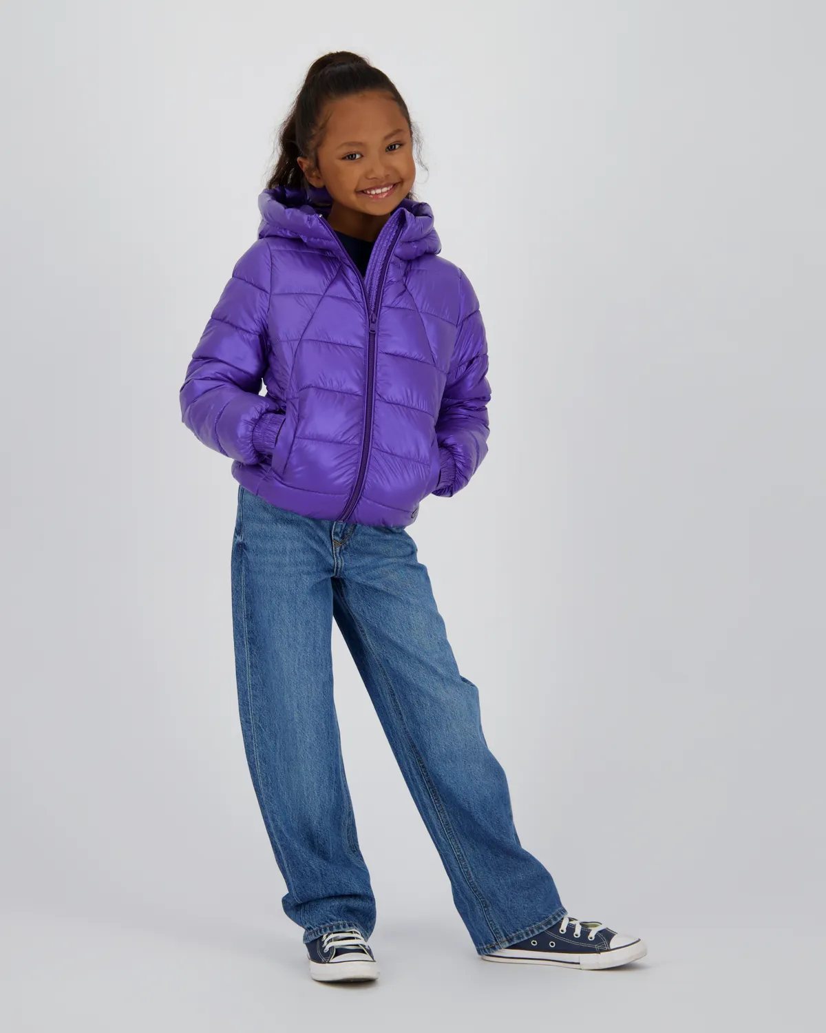 Mädchen Hooded Jacke Tianna | Lila