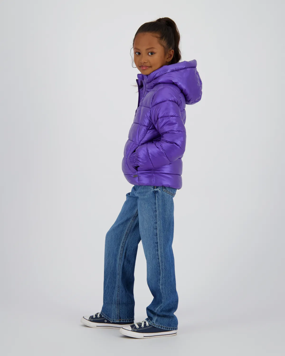 Mädchen Hooded Jacke Tianna | Lila