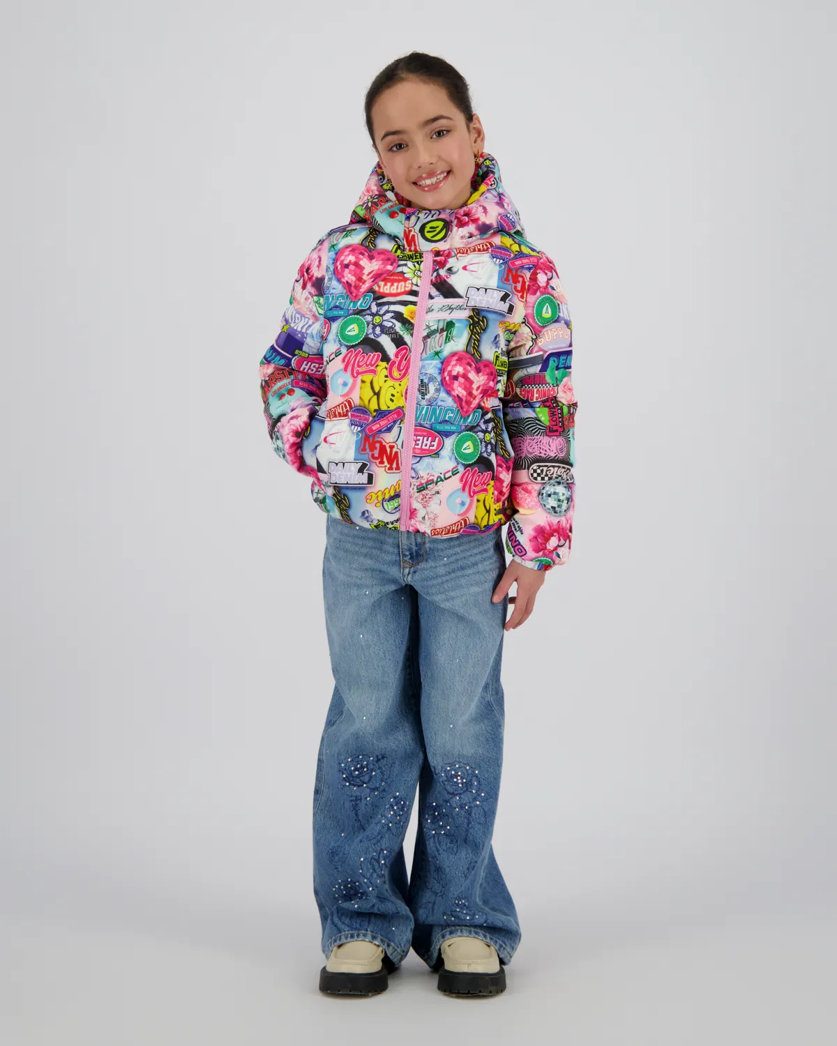 Mädchen Hooded Jacke Tigelle | Rosa