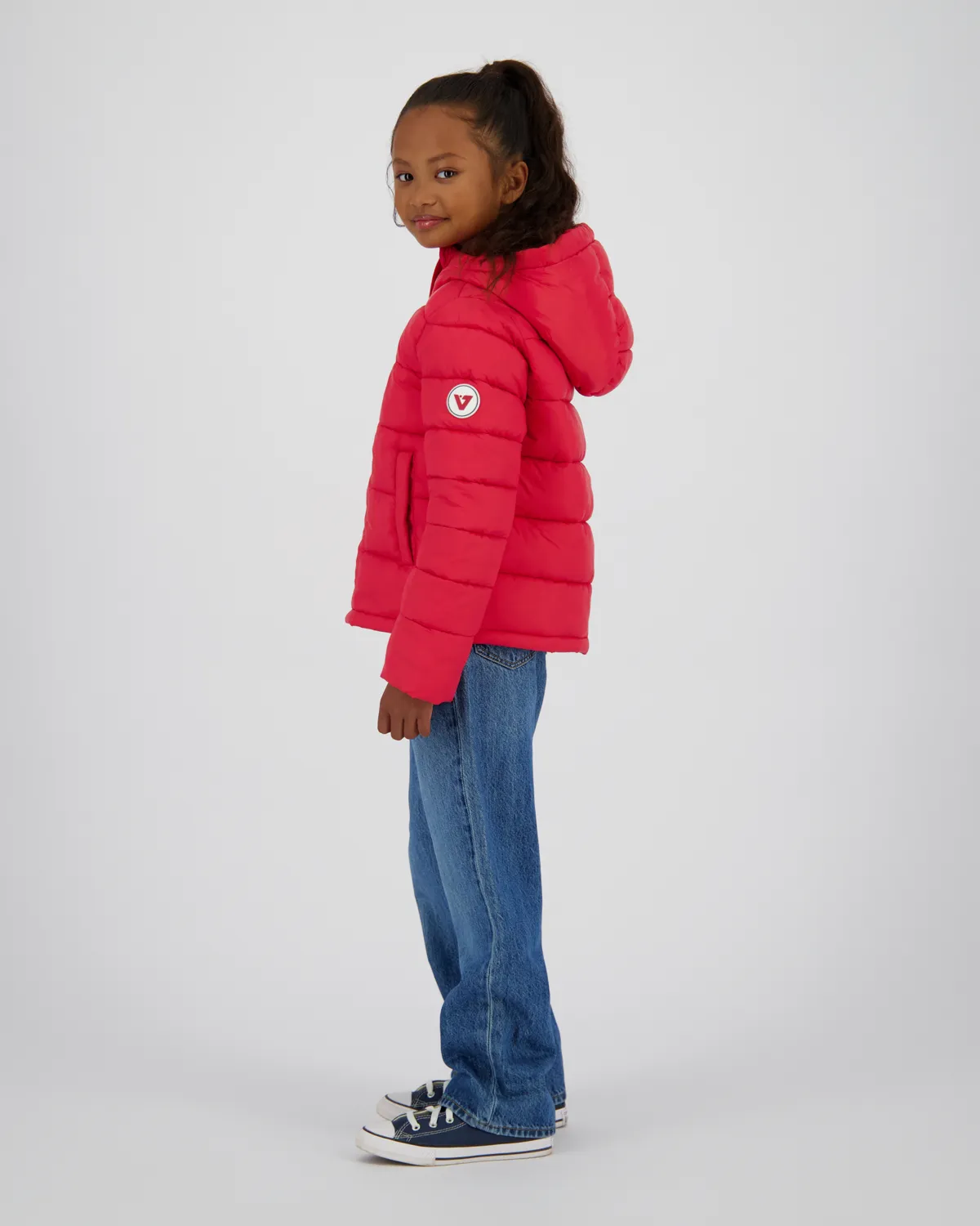 Mädchen Hooded Jacke Tiena | Rot