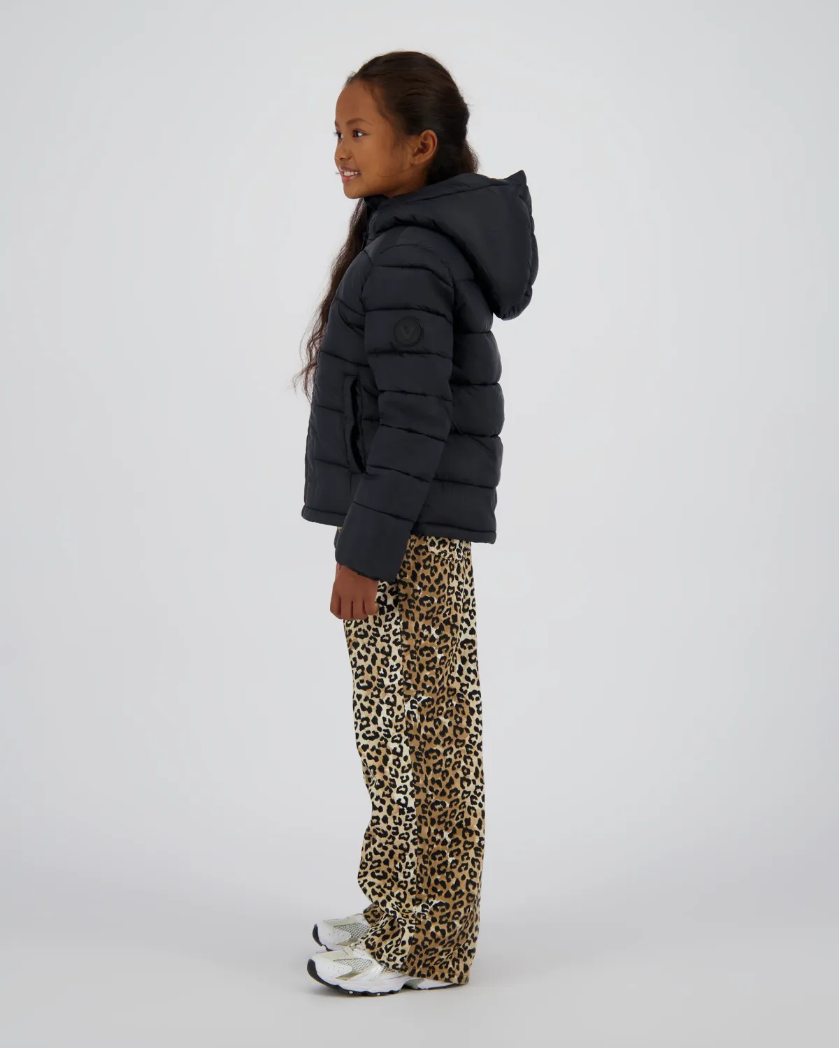 Mädchen Hooded Jacke Tiena | Schwarz