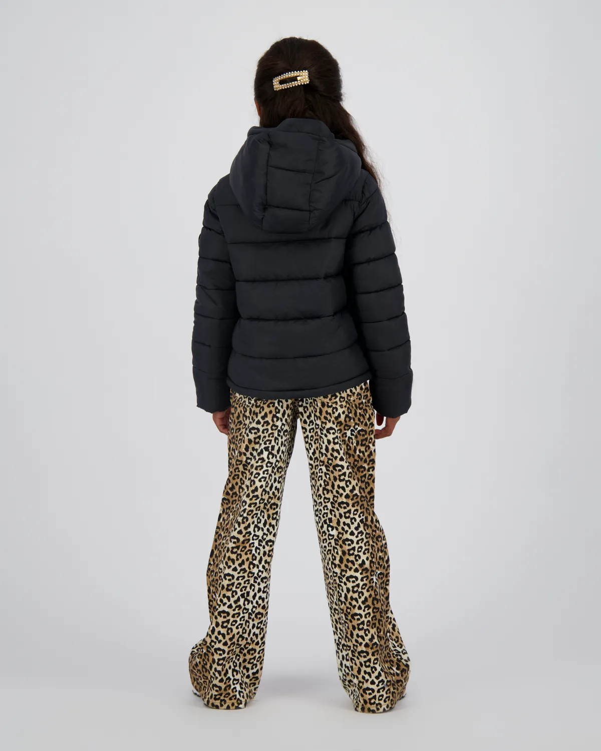 Mädchen Hooded Jacke Tiena | Schwarz