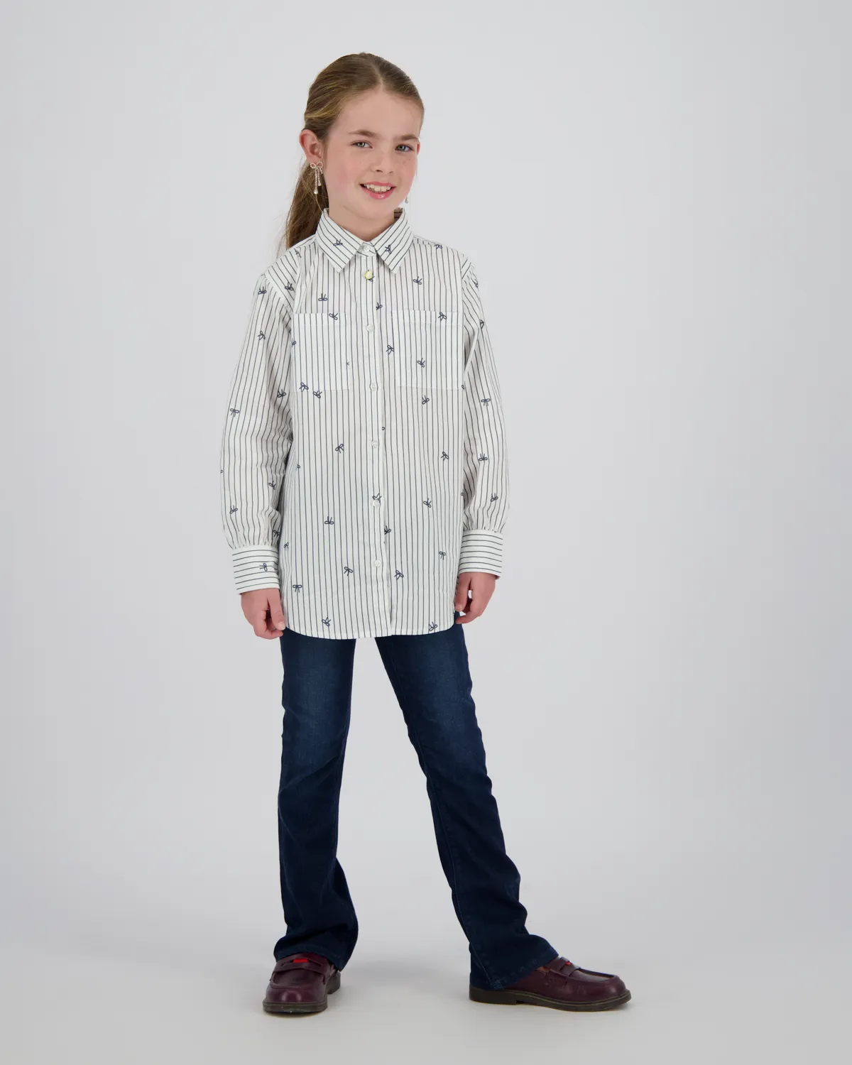 Mädchen Bluse Loranda | Weiß
