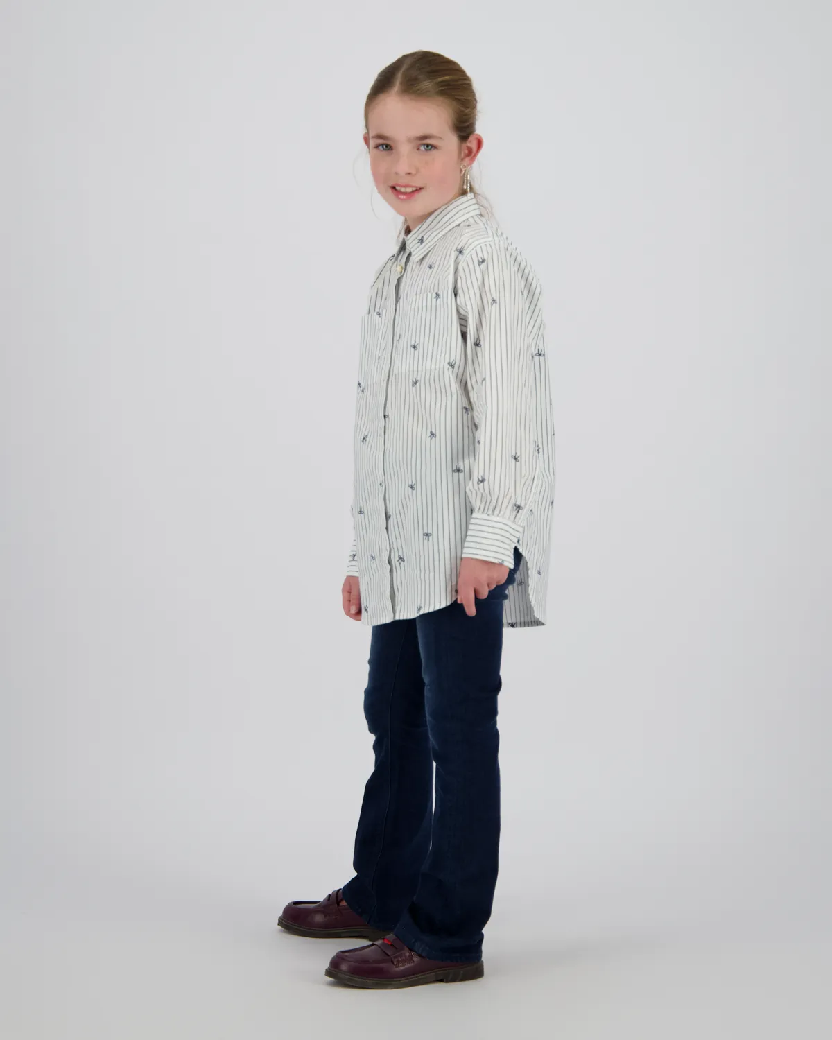 Mädchen Bluse Loranda | Weiß