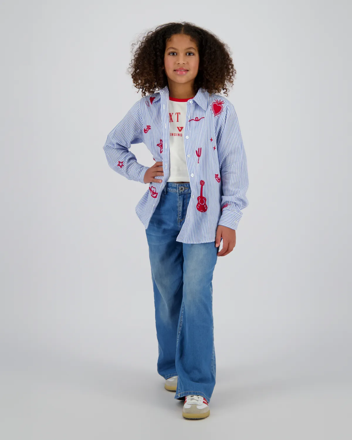 Mädchen Bluse Lotta | Blau
