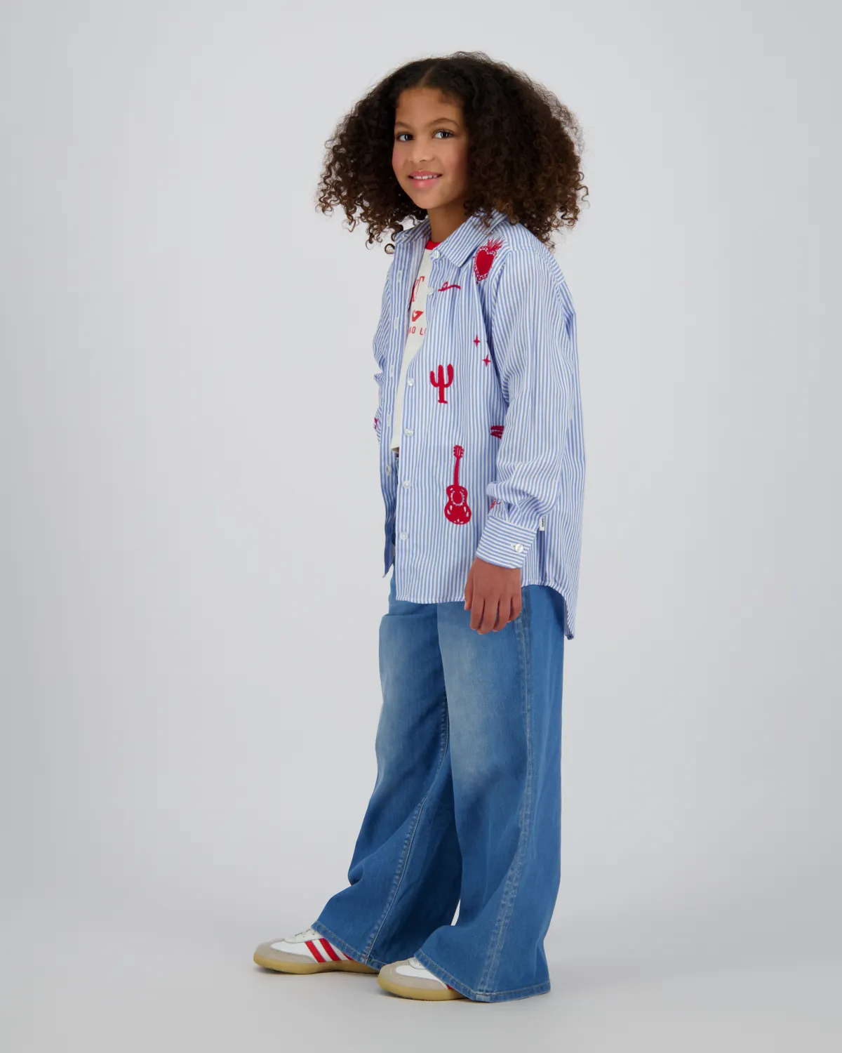 Mädchen Bluse Lotta | Blau