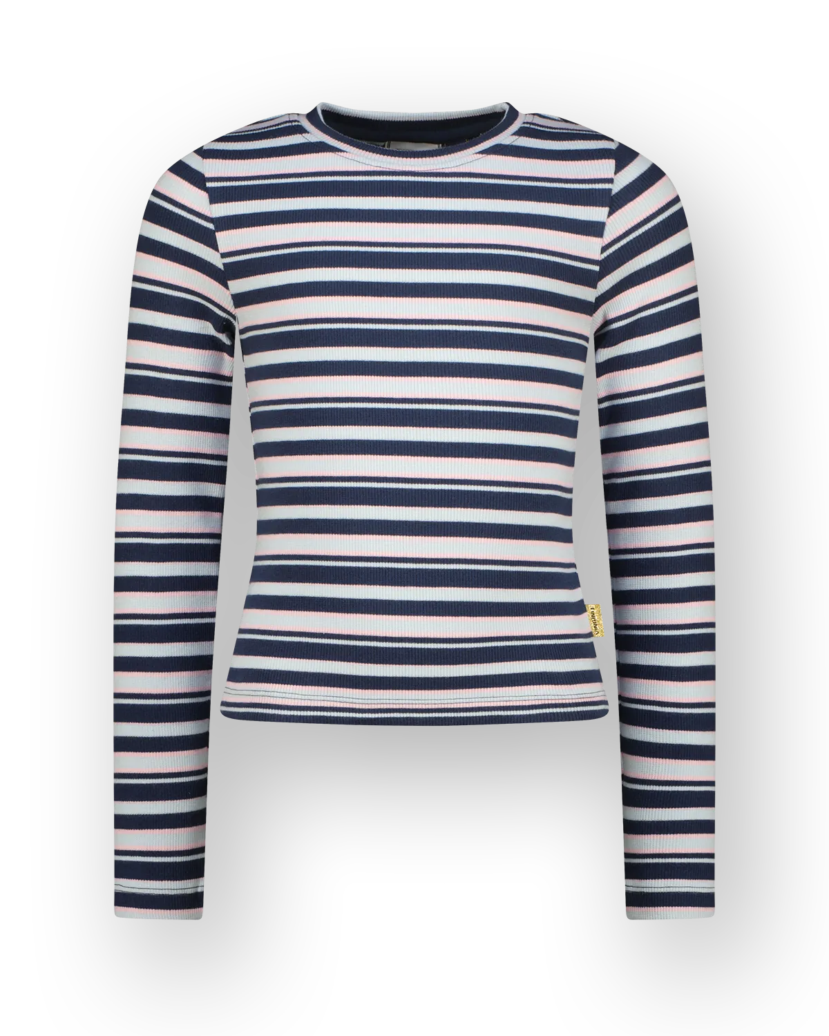 Mädchen T-shirt Basic stripe top | Blau