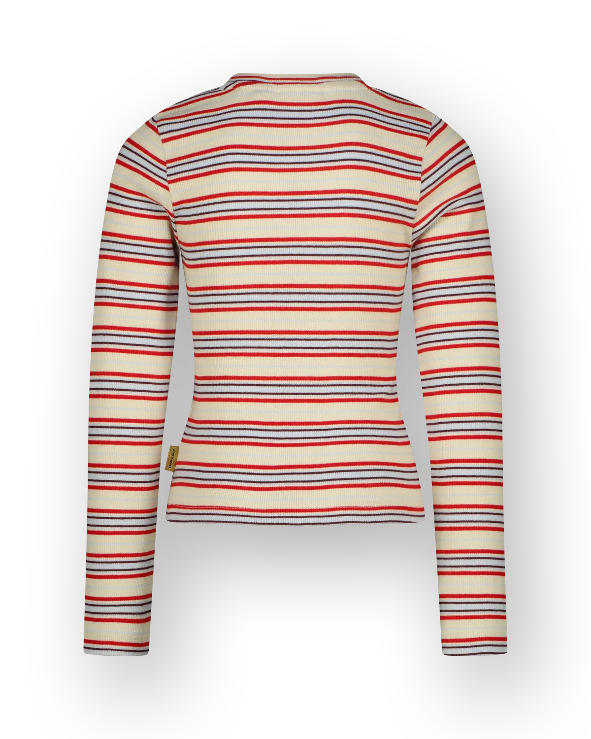 Mädchen T-shirt Basic stripe top | Gelb