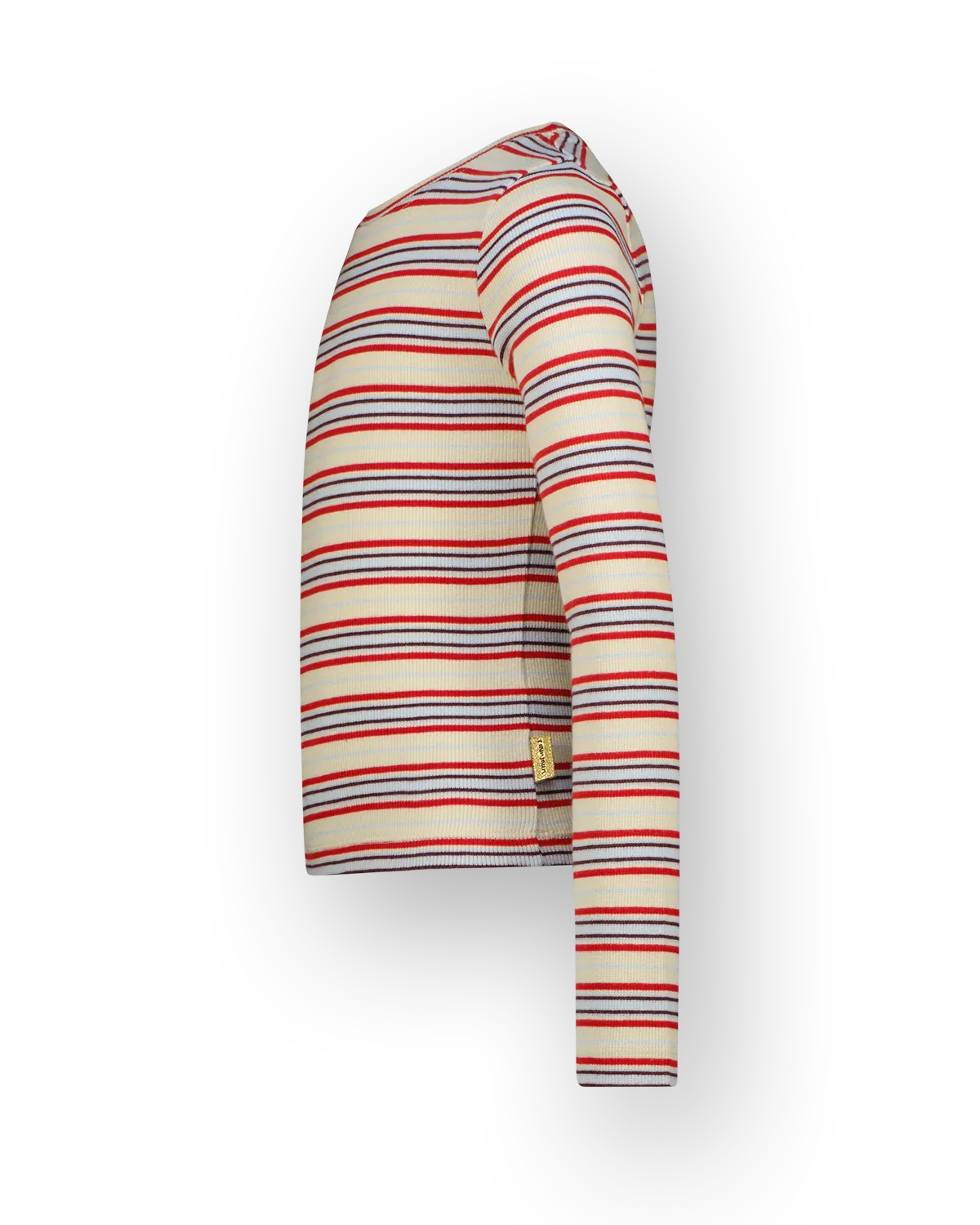 Mädchen T-shirt Basic stripe top | Gelb